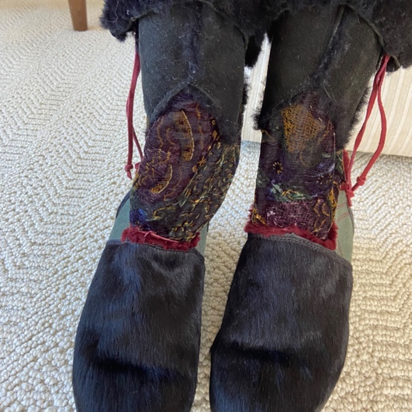 Vintage Fur Tecnica Italian Apres Ski Boot Size 7 - Picture 2 of 6